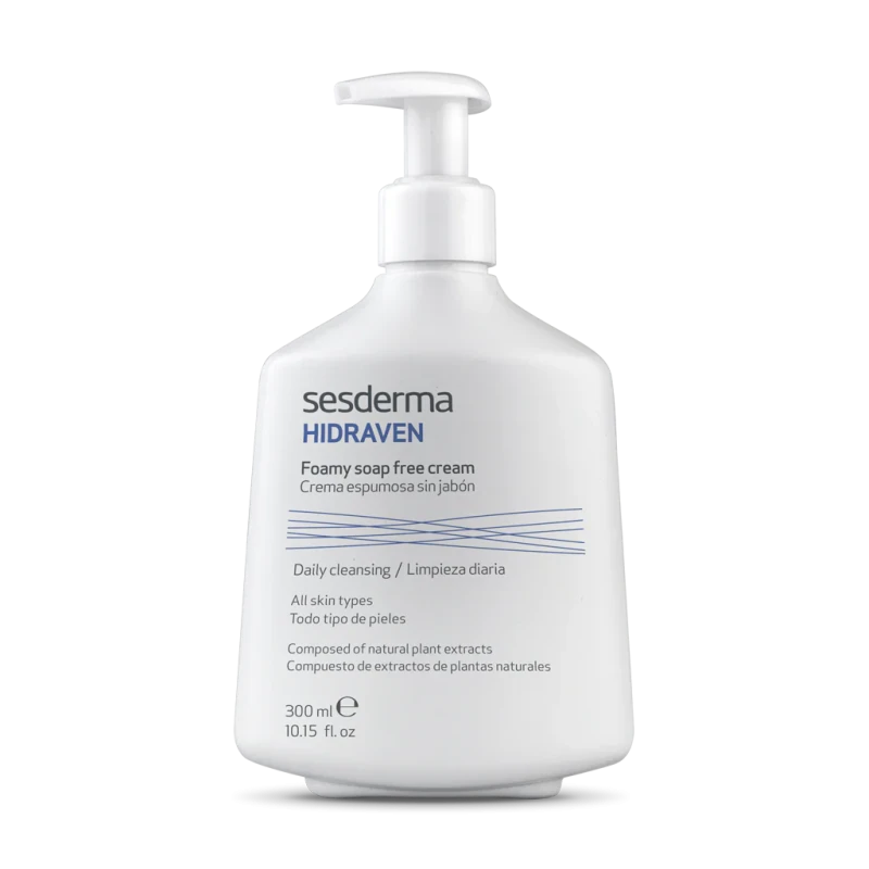 Sesderma Hidraven Foamy Soap Free Cream | Soap-Free Cleansing Foam 300 ml
