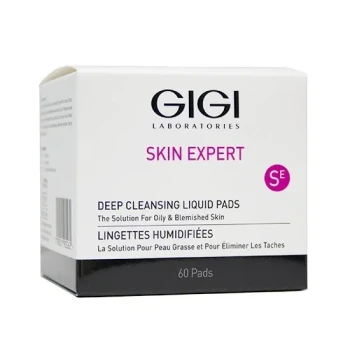 GIGI Skin Expert Deep Cleansing Liquid Pads | GiGi Cleansing Cotton Pads for Face 60 pcs