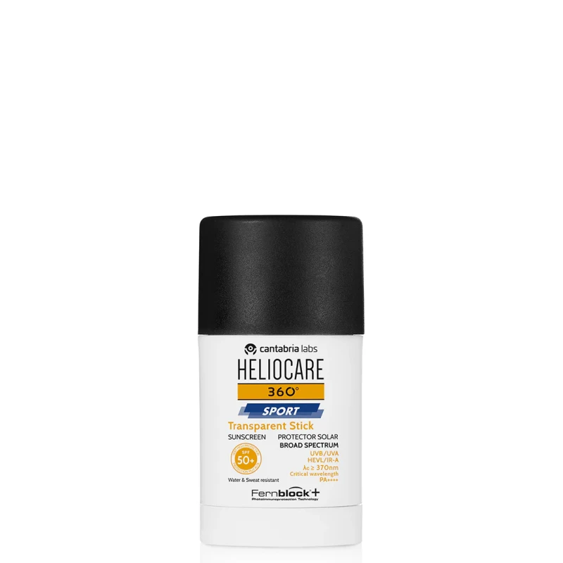 HELIOCARE 360° Sport Transparent Stick SPF50+ | Colourless Sunscreen Stick for Active Lifestyle, 25 g