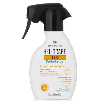 HELIOCARE 360° Pediatric Lotion-Spray for Atopic Skin SPF50+ | Sunscreen for Sensitive & Atopic Baby/Children's Skin, 250 ml