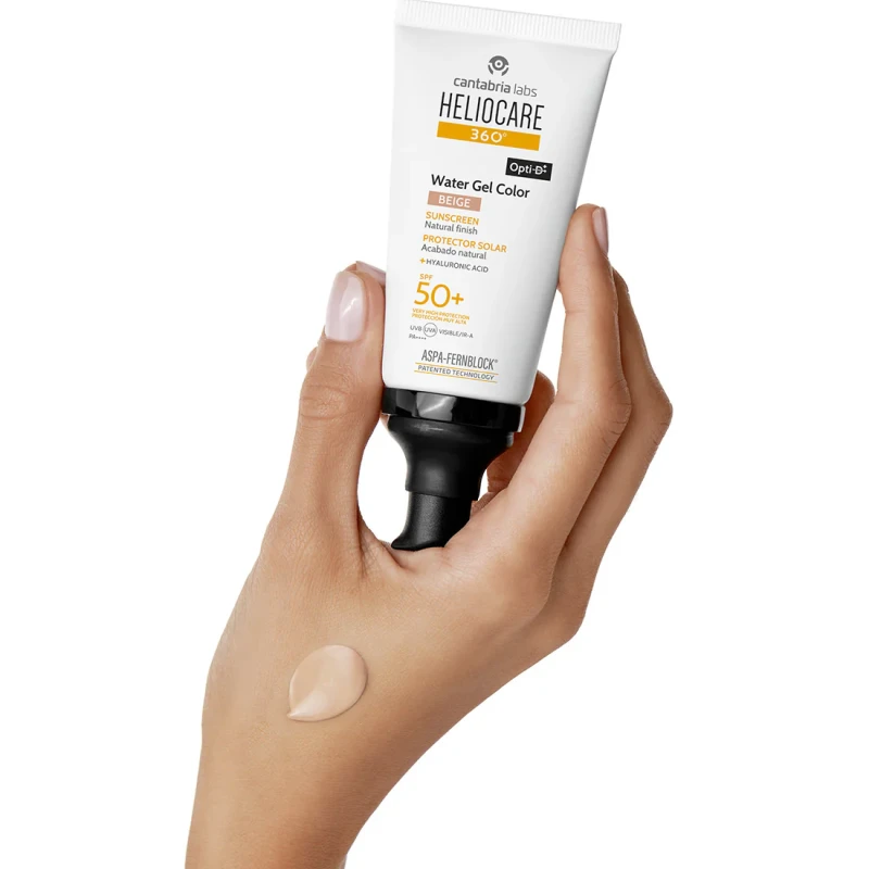 HELIOCARE 360° WATER GEL COLOR SPF50+ | Moisturising Tinted Sunscreen (Beige), 50 ml