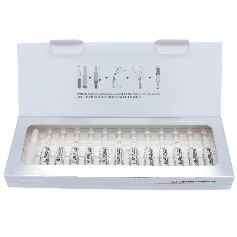 HUBISLAB Bio Cell Brightening Fluid | Brightening Ampoules for Radiant Skin 2 ml × 12 pcs