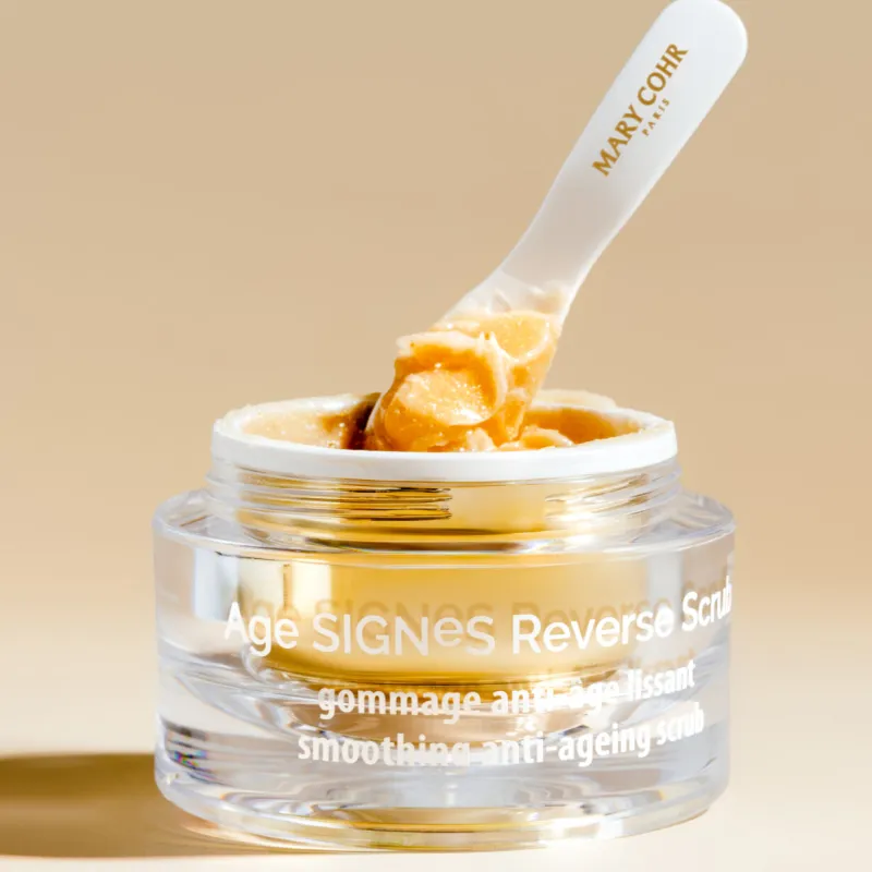 Mary Cohr Age Signes Reverse Scrub | Smoothing Anti-Ageing Facial Scrub with Hyaluronic Acid 50 ml