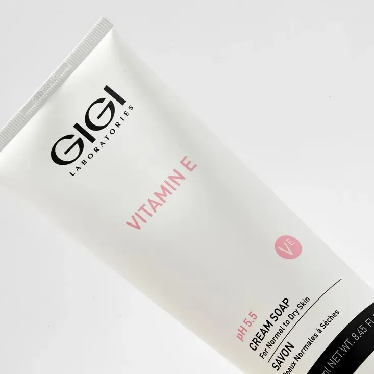 GIGI Vitamin E Cream Soap pH 5.5 | Gentle Cleansing Cream Soap 250 ml