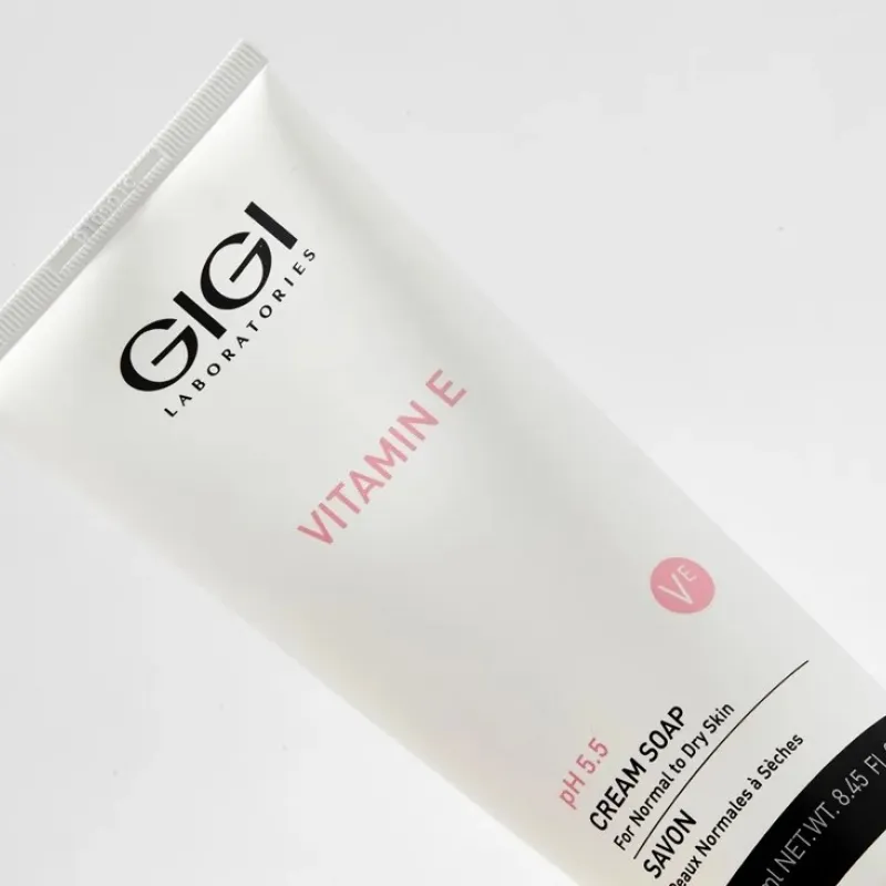 GIGI Vitamin E Cream Soap pH 5.5 | Gentle Cleansing Cream Soap 250 ml