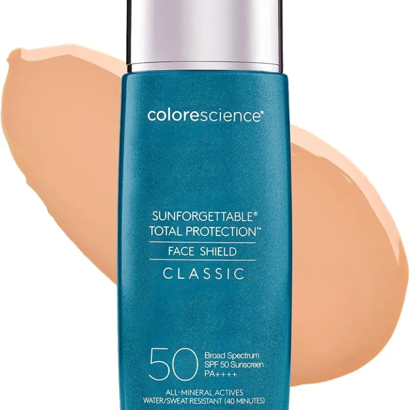 Colorescience Sunforgettable® Face Shield Classic SPF50 | Mineral Face SPF with Universal Tint 55 ml
