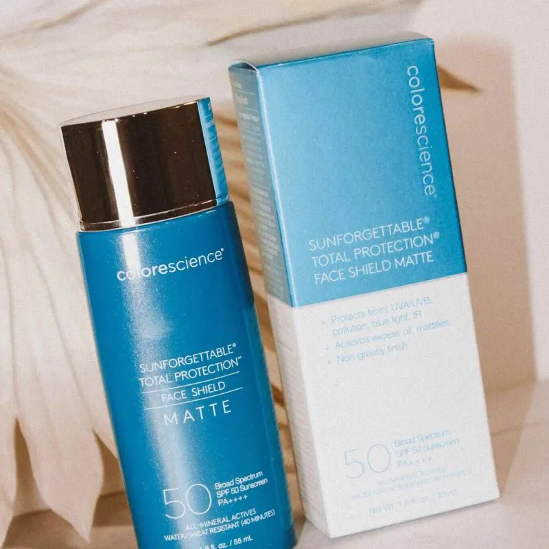 Colorescience Face Shield Matte SPF50 | Mattifying Mineral Face Sunscreen 55 ml