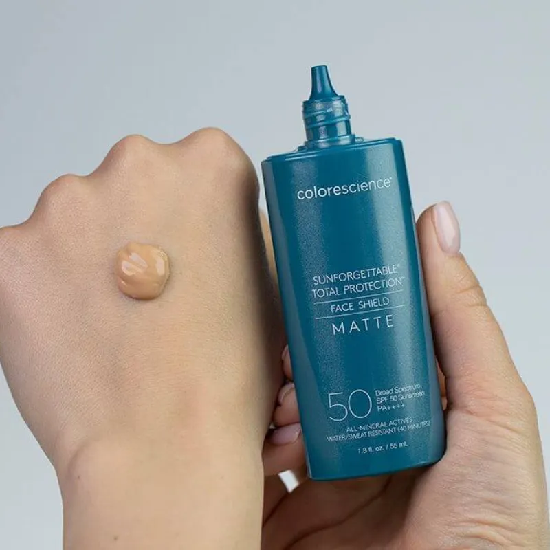 Colorescience Face Shield Matte SPF50 | Mattifying Mineral Face Sunscreen 55 ml