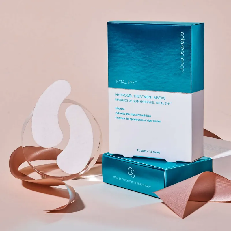 Colorescience Total Eye® Hydrogel Treatment Masks | Hydrogel Eye Masks 12 Pairs