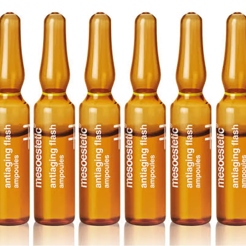 Mesoestetic Antiaging Flash Ampoules | Anti‑ageing Ampoules with Immediate Lifting Effect 10 × 2 ml