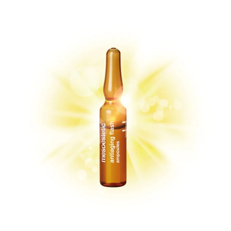 Mesoestetic Antiaging Flash Ampoules | Anti‑ageing Ampoules with Immediate Lifting Effect 10 × 2 ml
