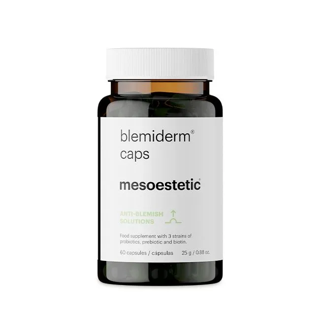Mesoestetic blemiderm® caps | Dietary supplement for acne-prone and oily skin 60 capsules