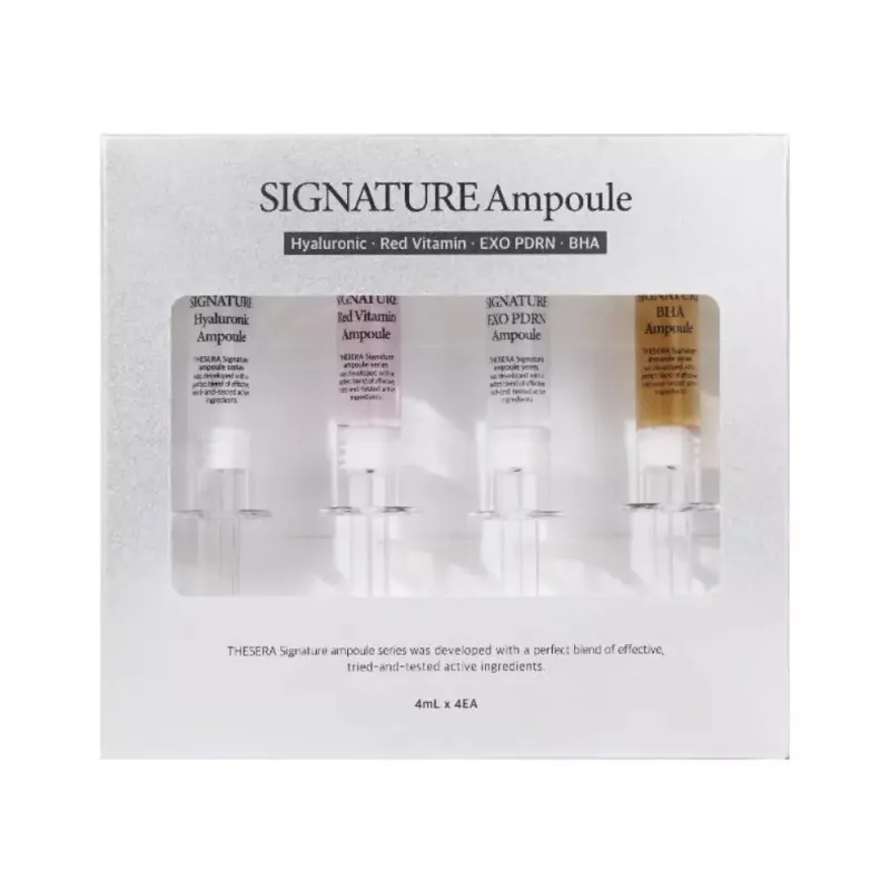 THESERA Signature Exosome Ampoules | Exosome Ampoule Set for Face 4 x 4 ml