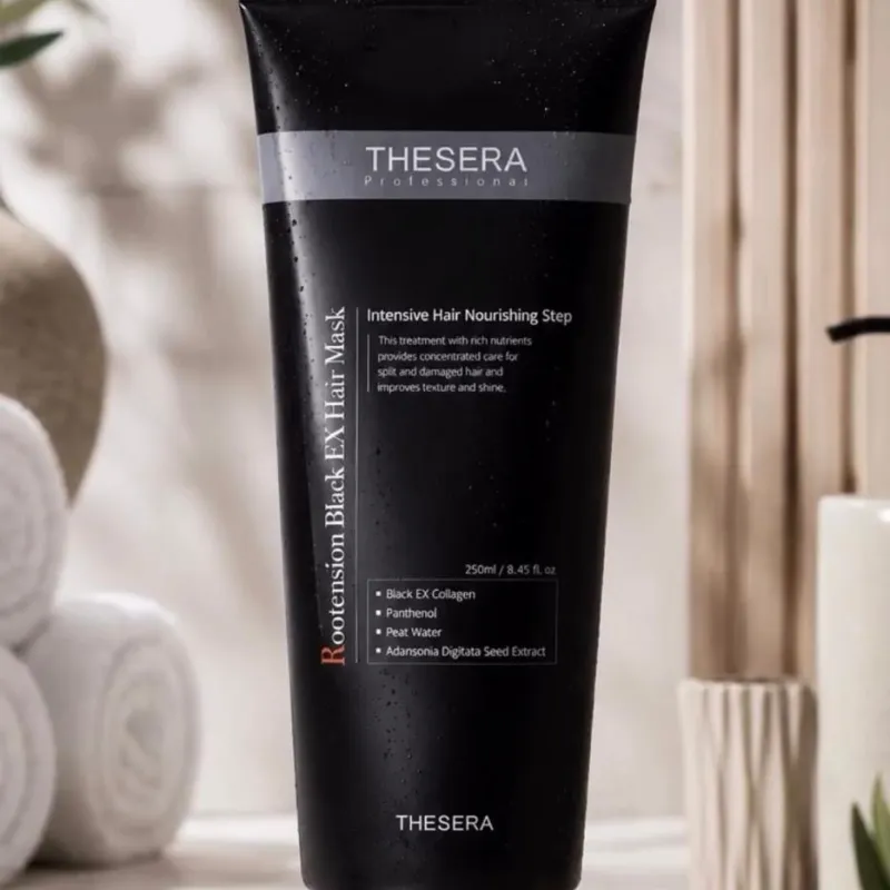 THESERA Rootension Black EX Hair Mask | Strengthening Hair Mask 250 ml