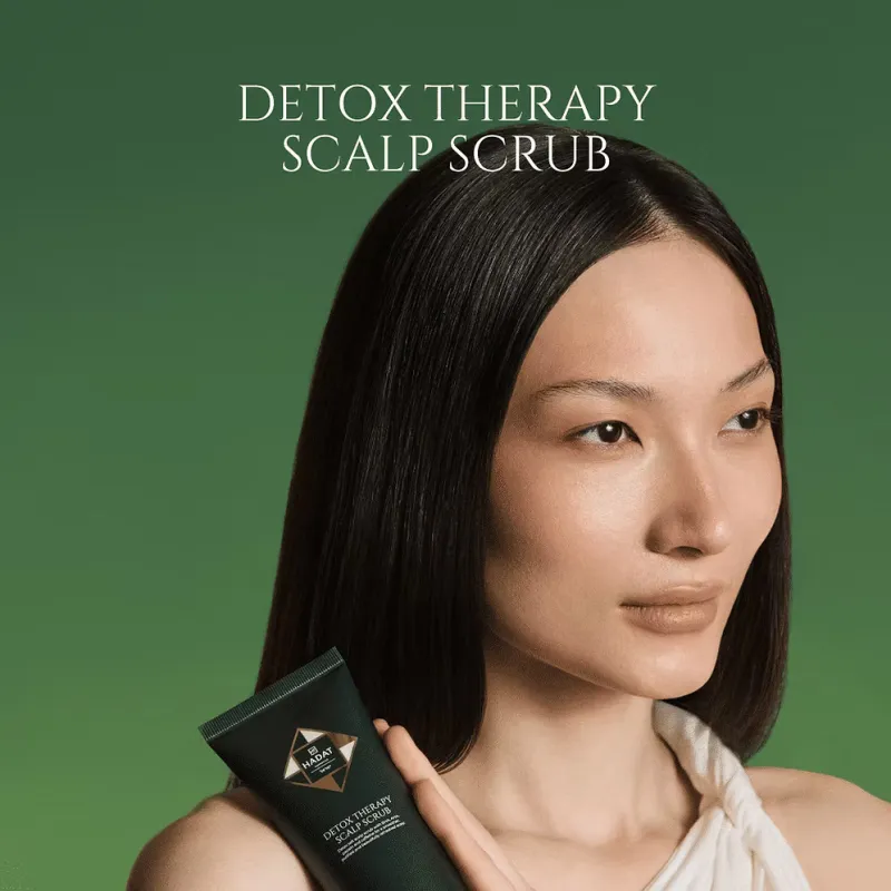 Hadat Cosmetics Detox Therapy Scalp Scrub | Acid and Mechanical Scalp Scrub for Deep Cleansing 150 g