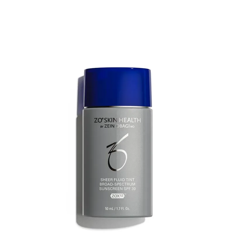 ZO Skin Health Sheer Fluid Tint Broad Spectrum SPF 30 | Ultra-Light Tinted SPF Fluid for Face, Shade Light Medium, 50 ml