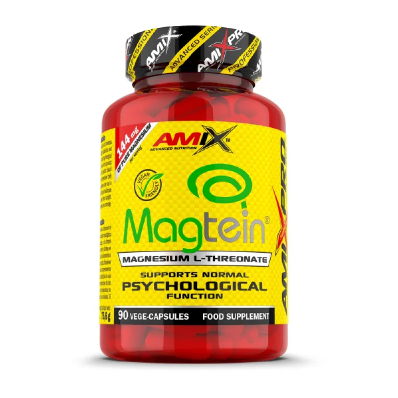 AmixPro Magtein Magnesium L-Threonate dietary supplement, 90 capsules