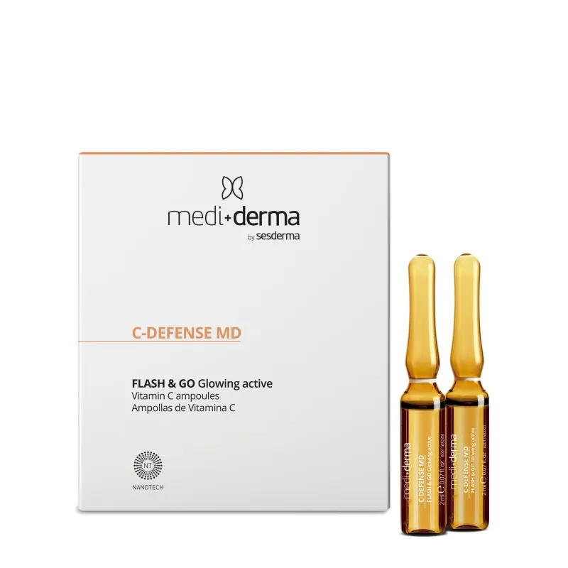 Mediderma C-Defense MD Flash & Go 5x2 ml | Vitamin C ampoules for radiance