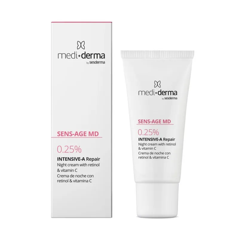 Mediderma Sens-Age MD Intensive-A Repair 0.25% 30 ml | Night Cream with Retinol