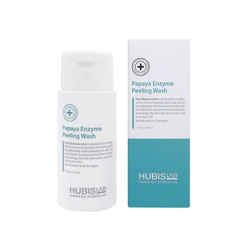 HUBISLAB Pure Balance Papaya Enzyme Peeling Wash | Enzyme Peeling with Papaya 100 g