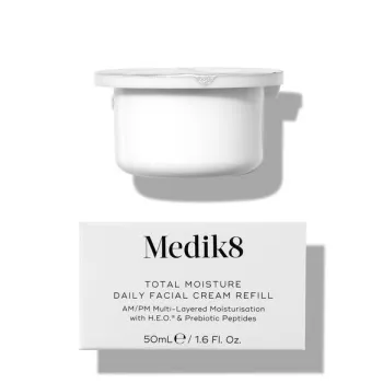 Medik8 Total Moisture Daily Facial Cream Refill | Moisturising Daily Face Cream Refill 50 ml