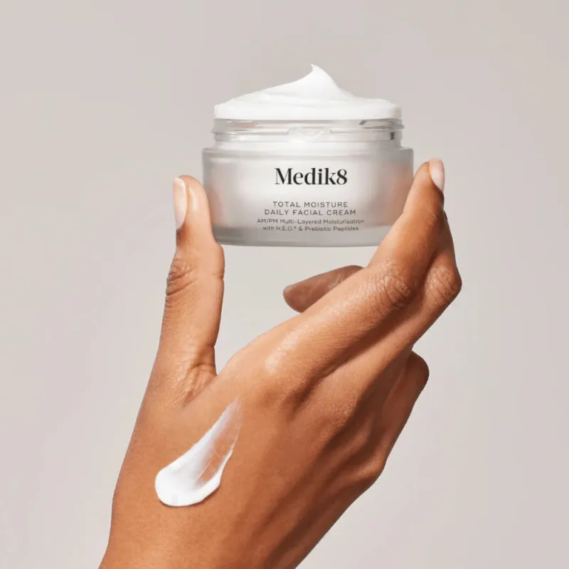 Medik8 Total Moisture Daily Facial Cream | Moisturising Daily Face Cream with Prebiotic Peptides 50 ml
