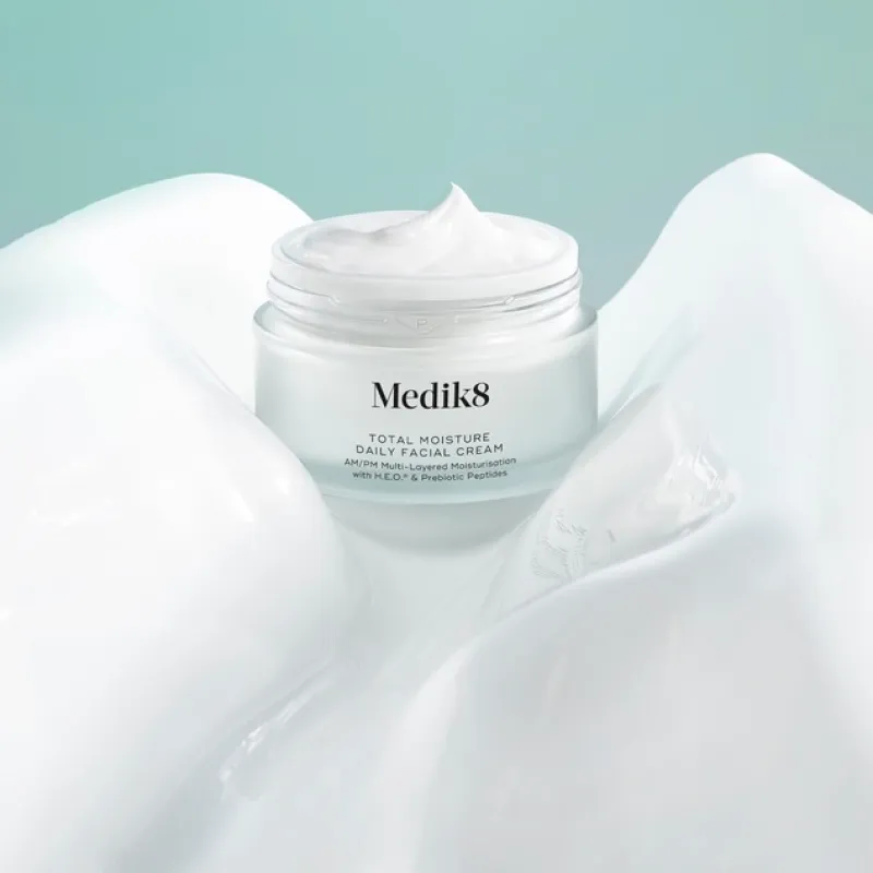Medik8 Total Moisture Daily Facial Cream | Moisturising Daily Face Cream with Prebiotic Peptides 50 ml