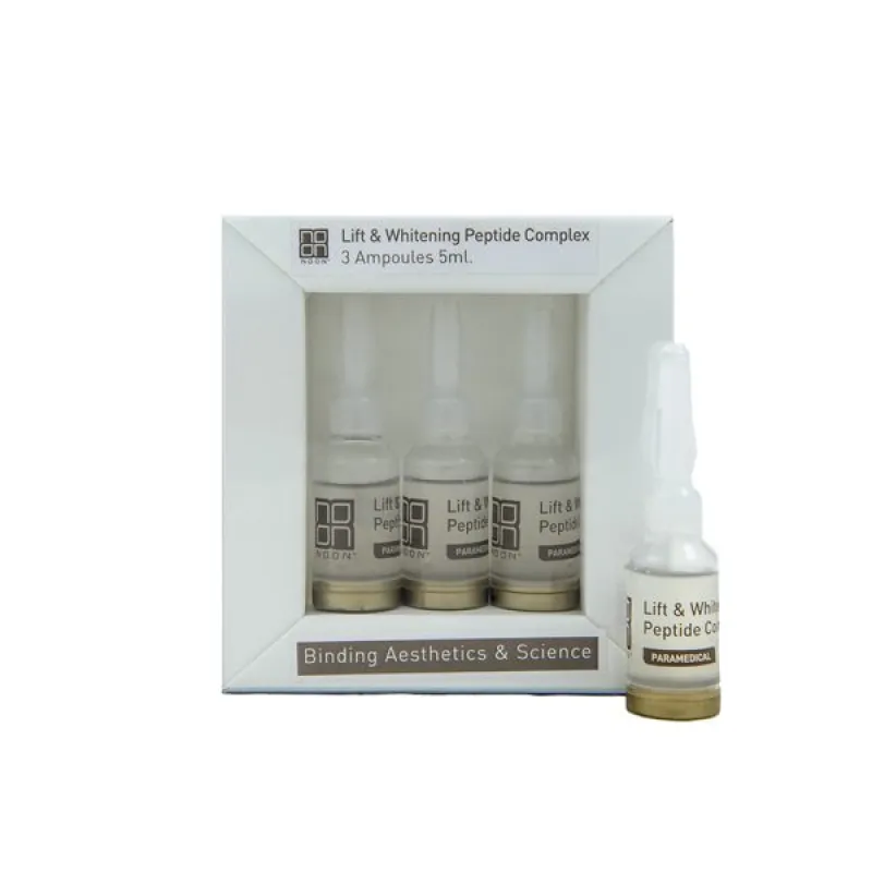 NOON Aesthetics Lift & Whitening Peptide Complex | Lifting and Pigmentation-Reducing Peptide Serum 3 × 5 ml