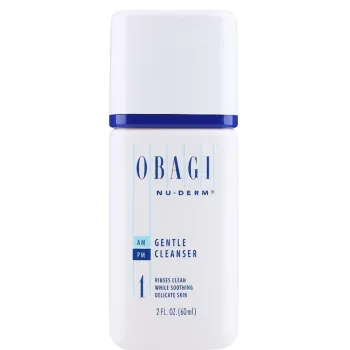 OBAGI MEDICAL Nu-Derm Gentle Cleanser | Mild Cleansing Formula Travel Size, 60 ml