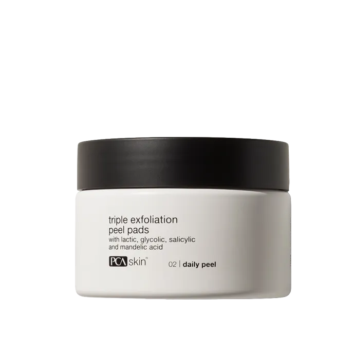 PCA Skin Triple Exfoliation Peel Pads | Triple-Action Exfoliating Pads for Skin Renewal 30 pcs