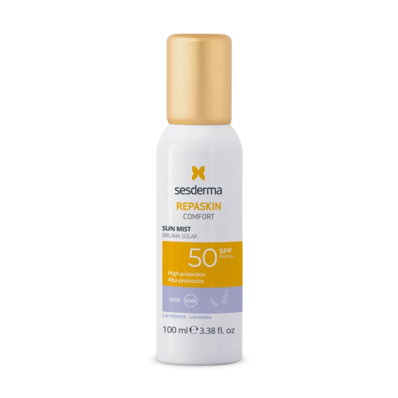 Sesderma Repaskin Comfort Sun Mist Geranium SPF50 | Protective Sun Spray with Geranium Scent SPF50 100 ml