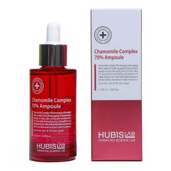 HUBISLAB Chamomile Complex 70% Ampoule | Soothing and Moisturising Ampoule with Chamomile Extract 50 ml