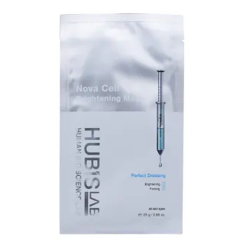 HUBISLAB e+ Epiderma Nova Cell Brightening Mask | Illuminating Facial Mask with Strawberry, Rose & Mango Extracts 5 pcs × 35 g