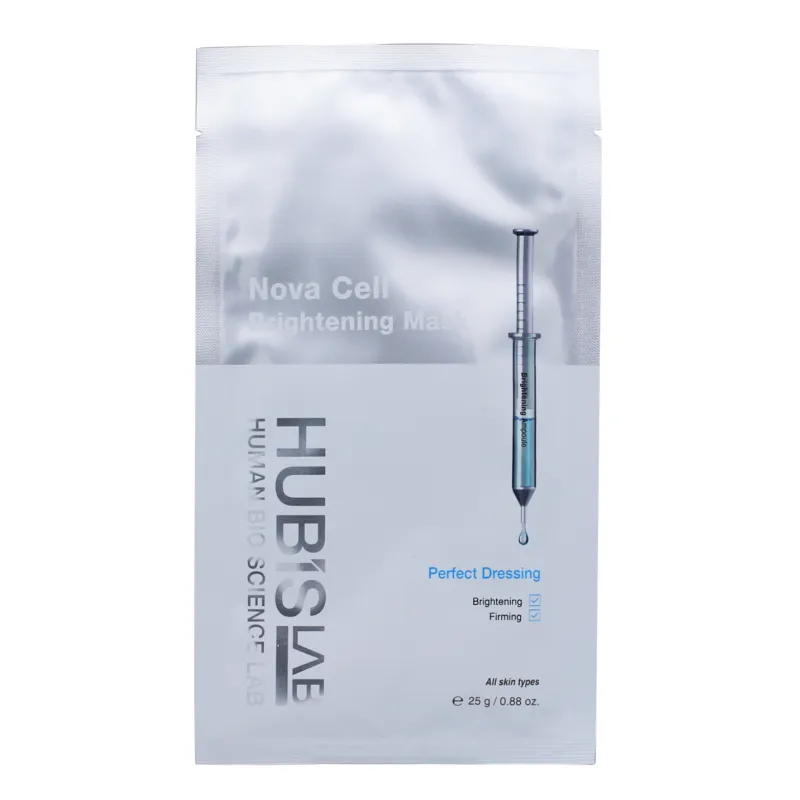 HUBISLAB e+ Epiderma Nova Cell Brightening Mask | Illuminating Facial Mask with Strawberry, Rose & Mango Extracts 5 pcs × 35 g